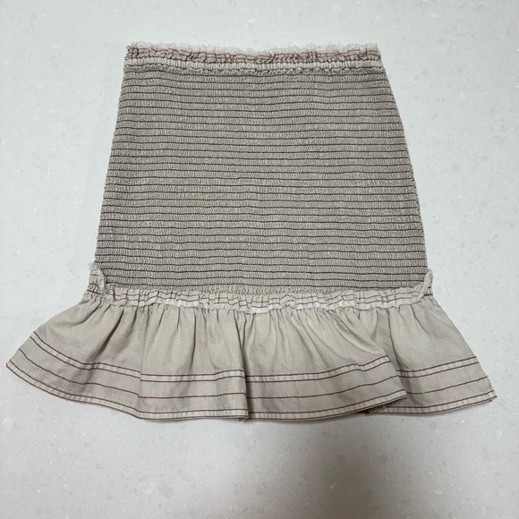 Pilcro Anthropologie Smocked Mini Skirt Size XS - Picture 10 of 13